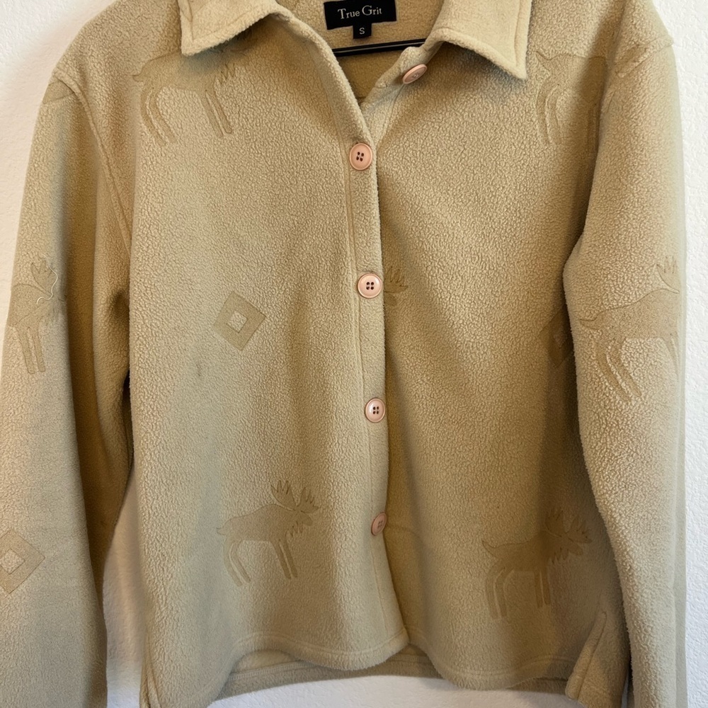 TRUE‎ Grit Women’s Beige Jacket Size Small - Picture 2 of 7